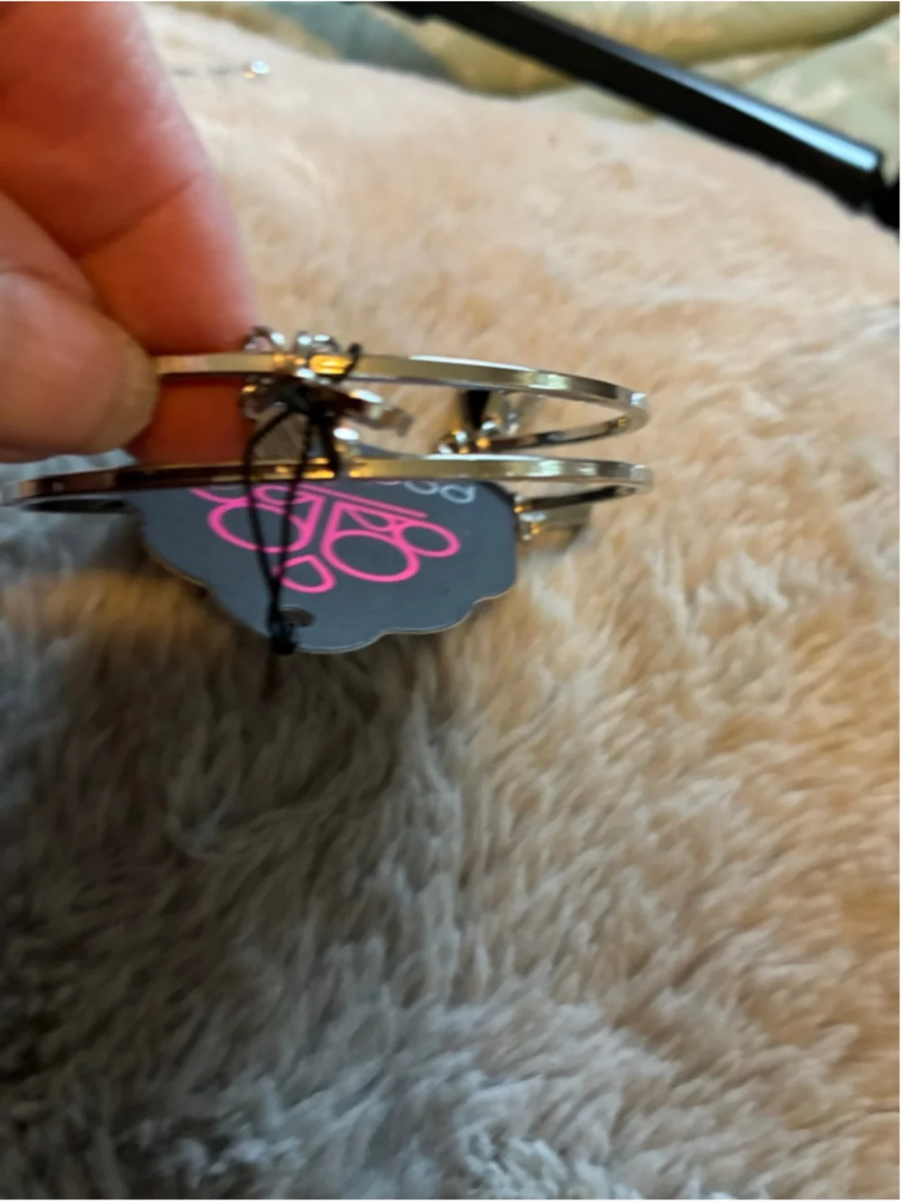 Women's Paparazzi Silver Tone Bee Charm Cuff Bracelet One Size LP